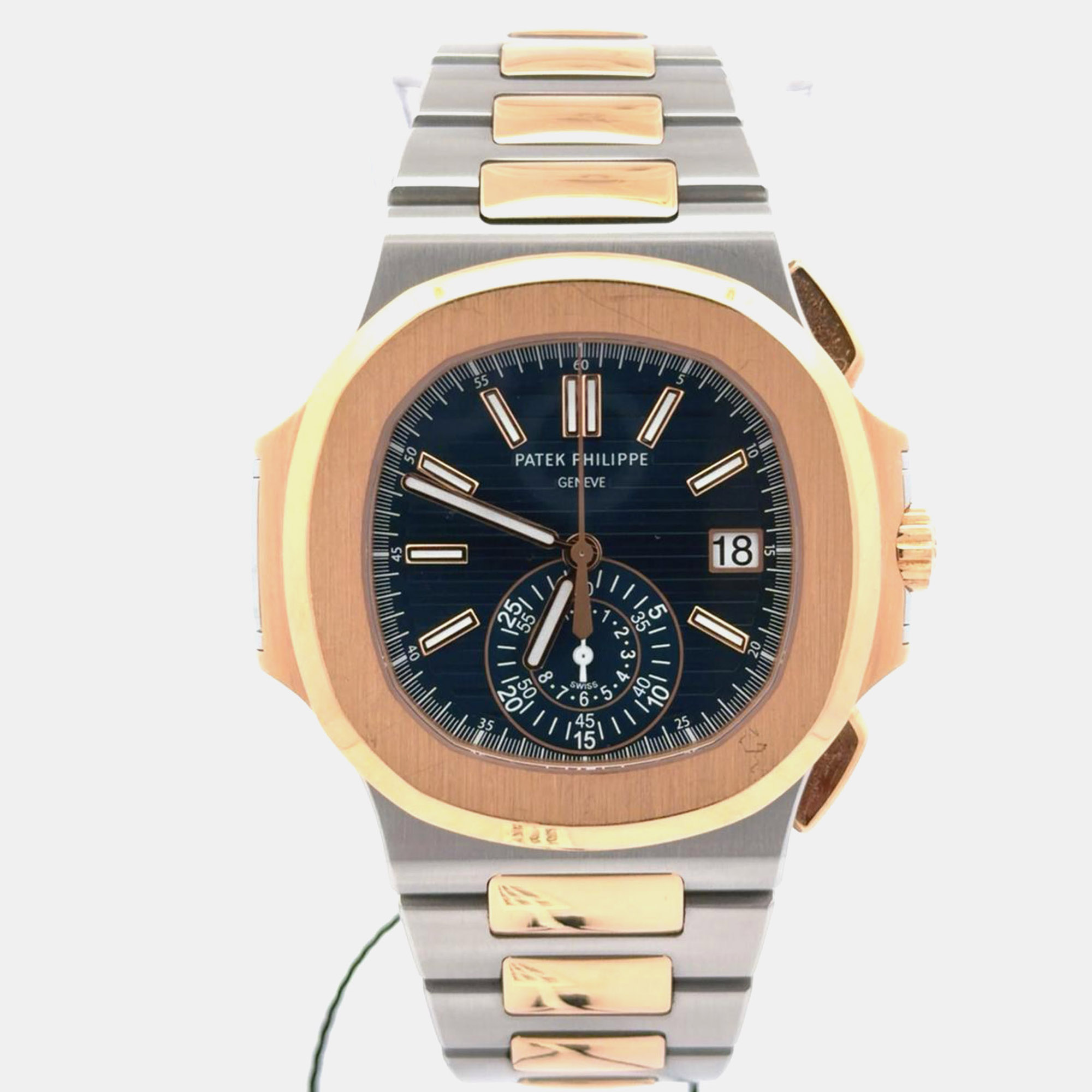 

Patek Philippe Nautilus 5980/1AR-001 Automatic Blue Stainless Steel and Rose Gold Men's Wristwatch
