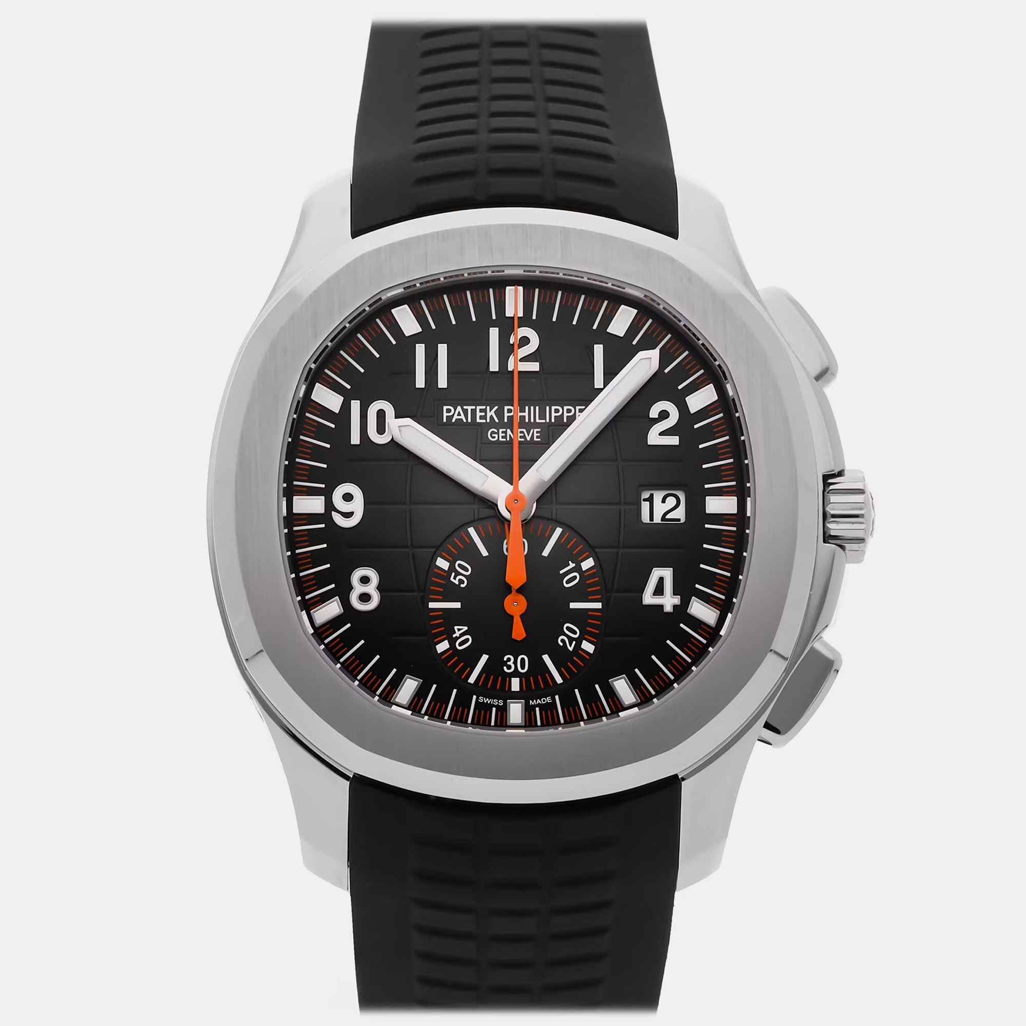 Patek Philippe Aquanaut 5968A001 Black Stainless Steel Automatic Mens Wristwatch 42mm