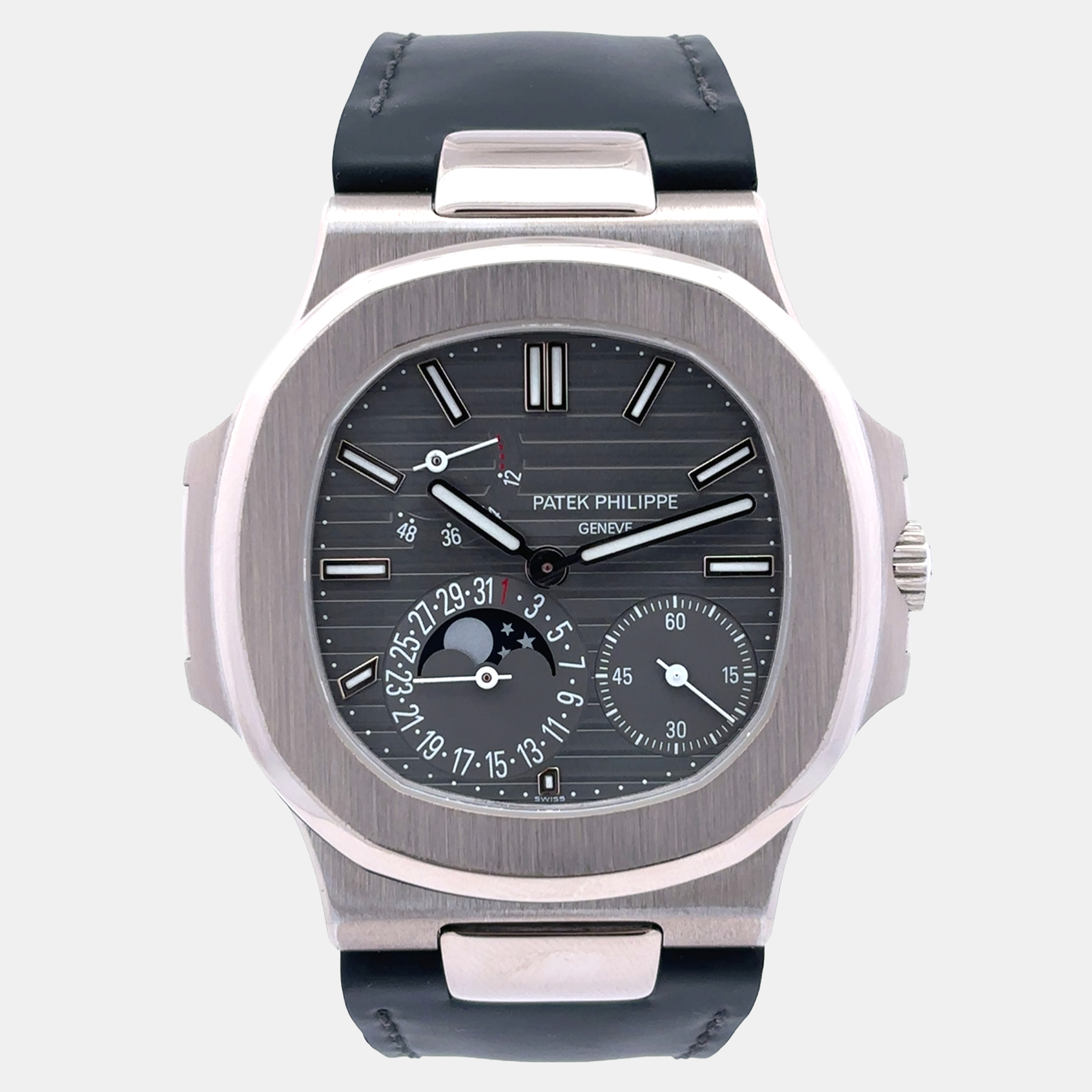 Patek Philippe Nautilus  5712G-001 Grey White Gold Automatic Men's Wristwatch 38mm