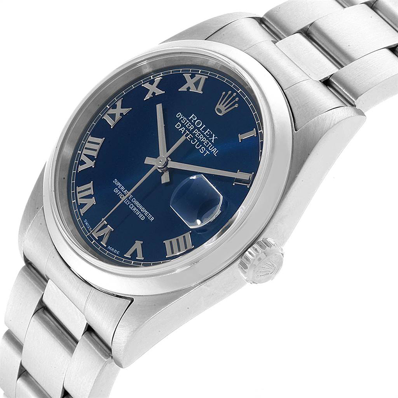 

Rolex Blue Stainless Steel Datejust