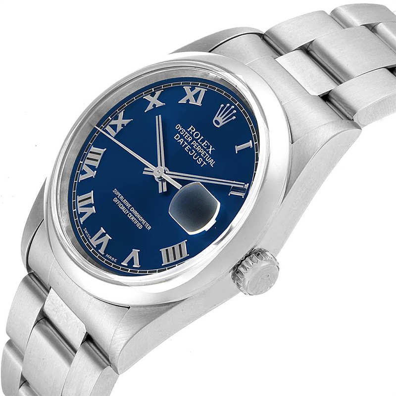 

Rolex Blue Stainless Steel Datejust