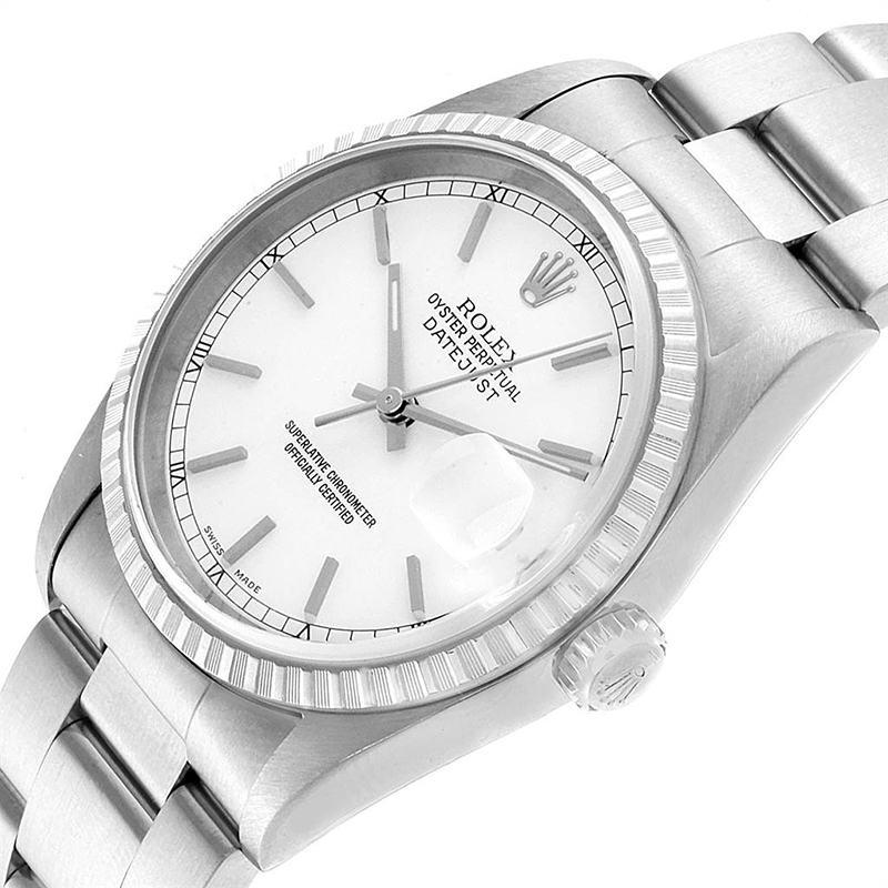 

Rolex White Stainless Steel DateJust