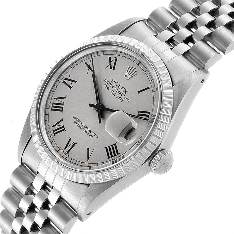 

Rolex Gray Stainless Steel Datejust, Grey