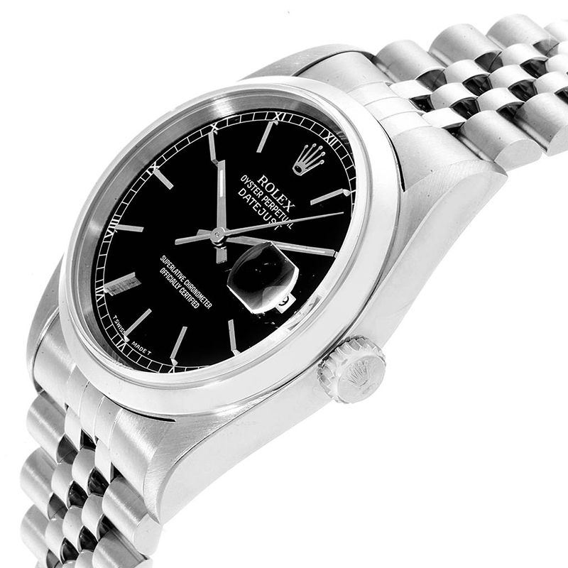 

Rolex Black Stainless Steel Datejust