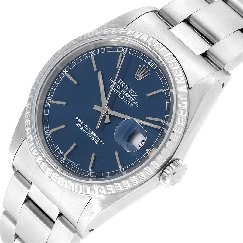 

Rolex Blue Stainless Steel DateJust