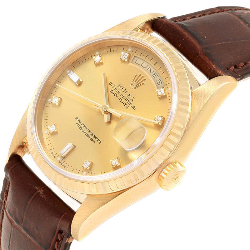 

Rolex Champagne Diamonds, Gold