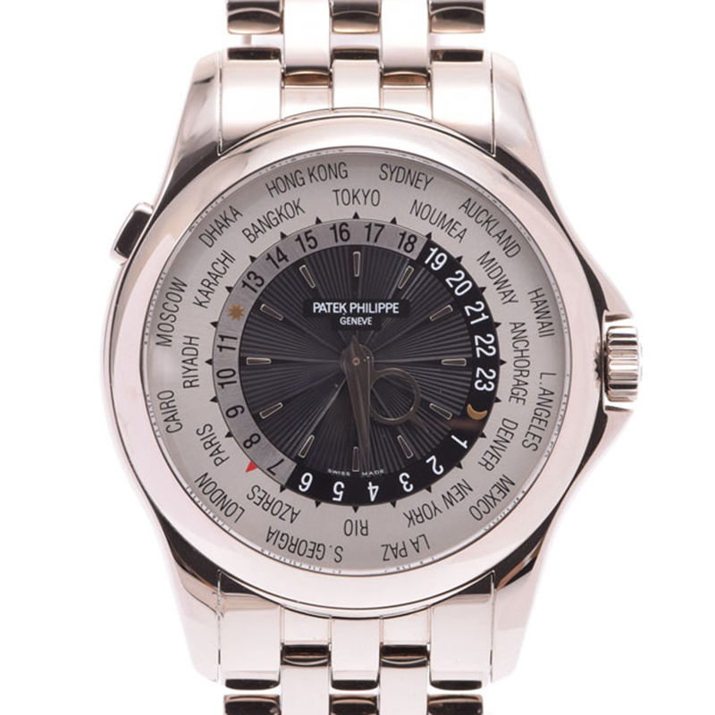 

Patek Philippe Silver White Gold, Black