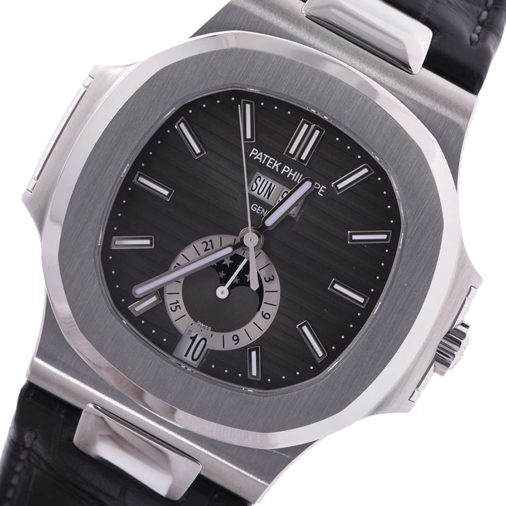 

Patek Philippe Black Stainless Steel Nautilus