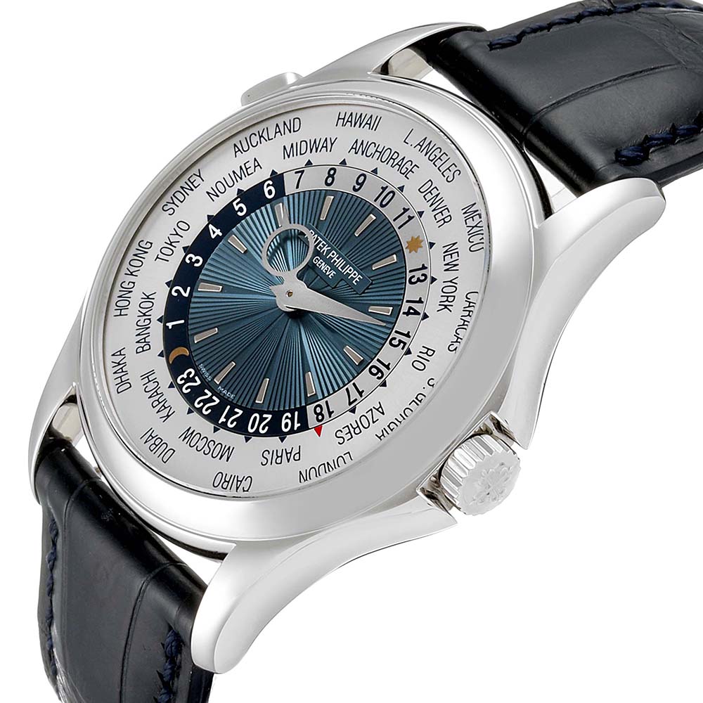 

Patek Philippe Blue Platinum World Time Complications