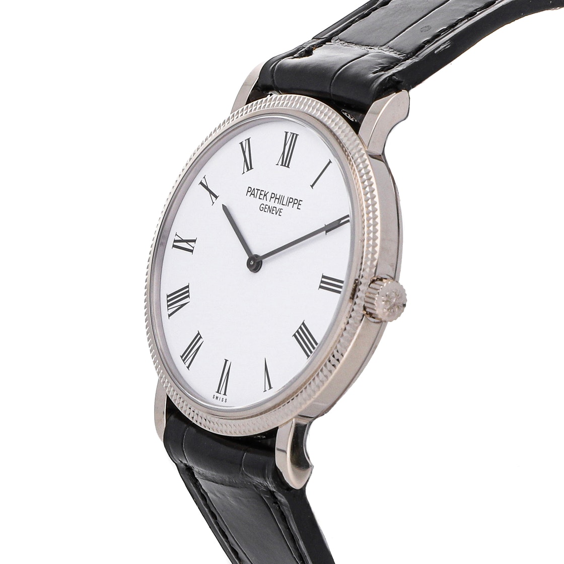 

Patek Philippe White 18K White Gold Calatrava 5120G-001 Men's Wristwatch 35 MM