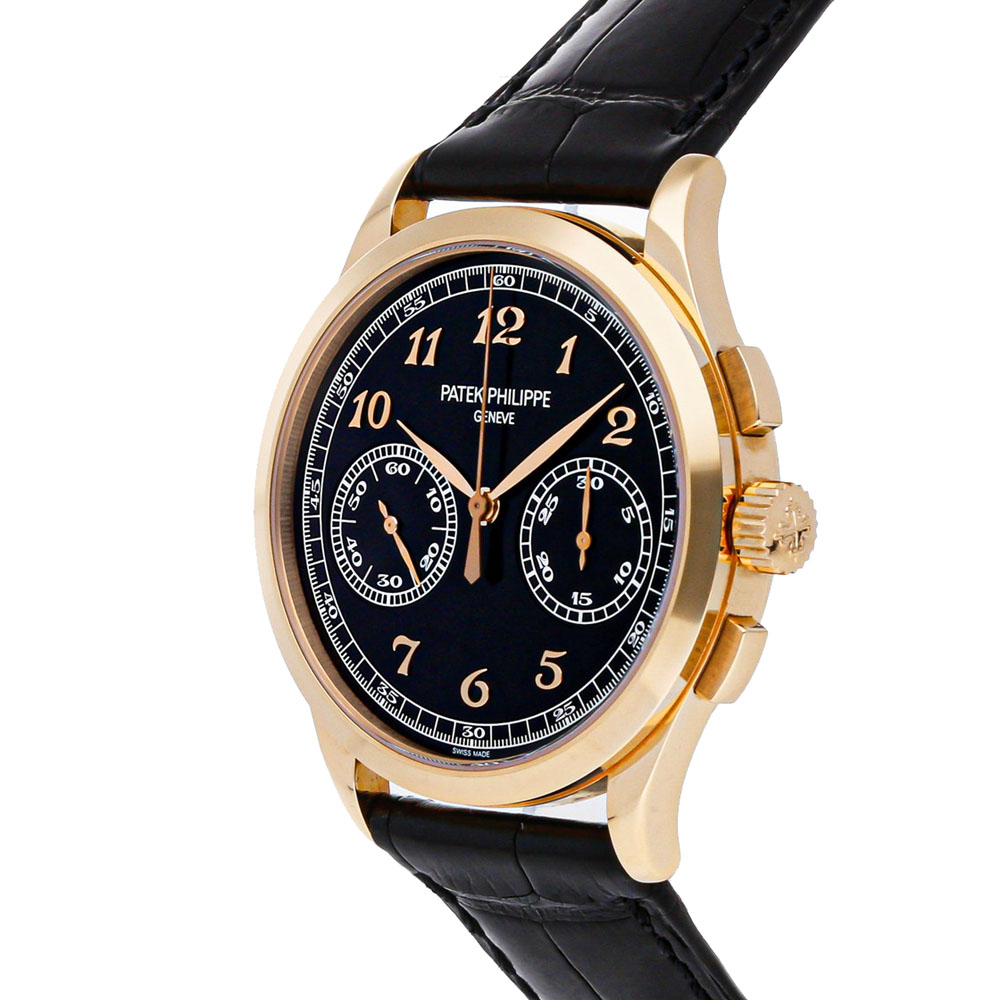 

Patek Philippe Black 18K Rose Gold Complications Chronograph 5170R-010 Men's Wristwatch 39 MM