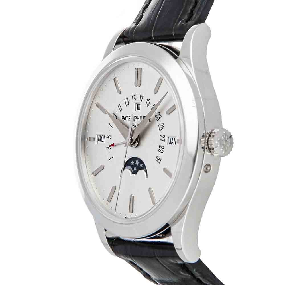 

Patek Philippe Silver Platinum Grand Complications Perpetual Calendar Retrograde Date 5496P-001 Men's Wristwatch 39.5 MM