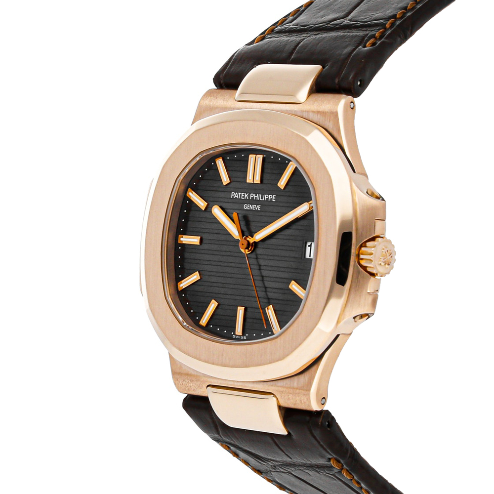 

Patek Philippe Brown 18K Rose Gold Nautilus 5711R-001 Men's Wristwatch 40 MM