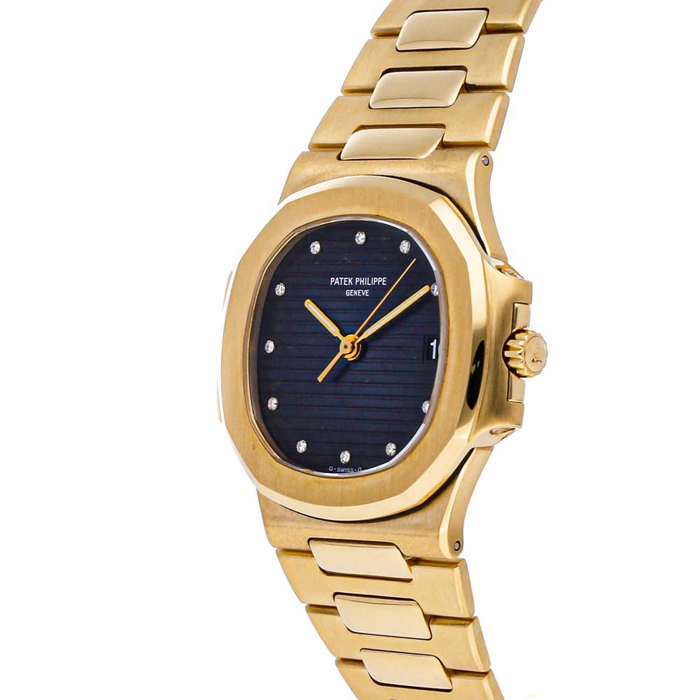 

Patek Philippe Black Diamonds 18K Yellow Gold Nautilus 3800/1J Men's Wristwatch 37.5 MM