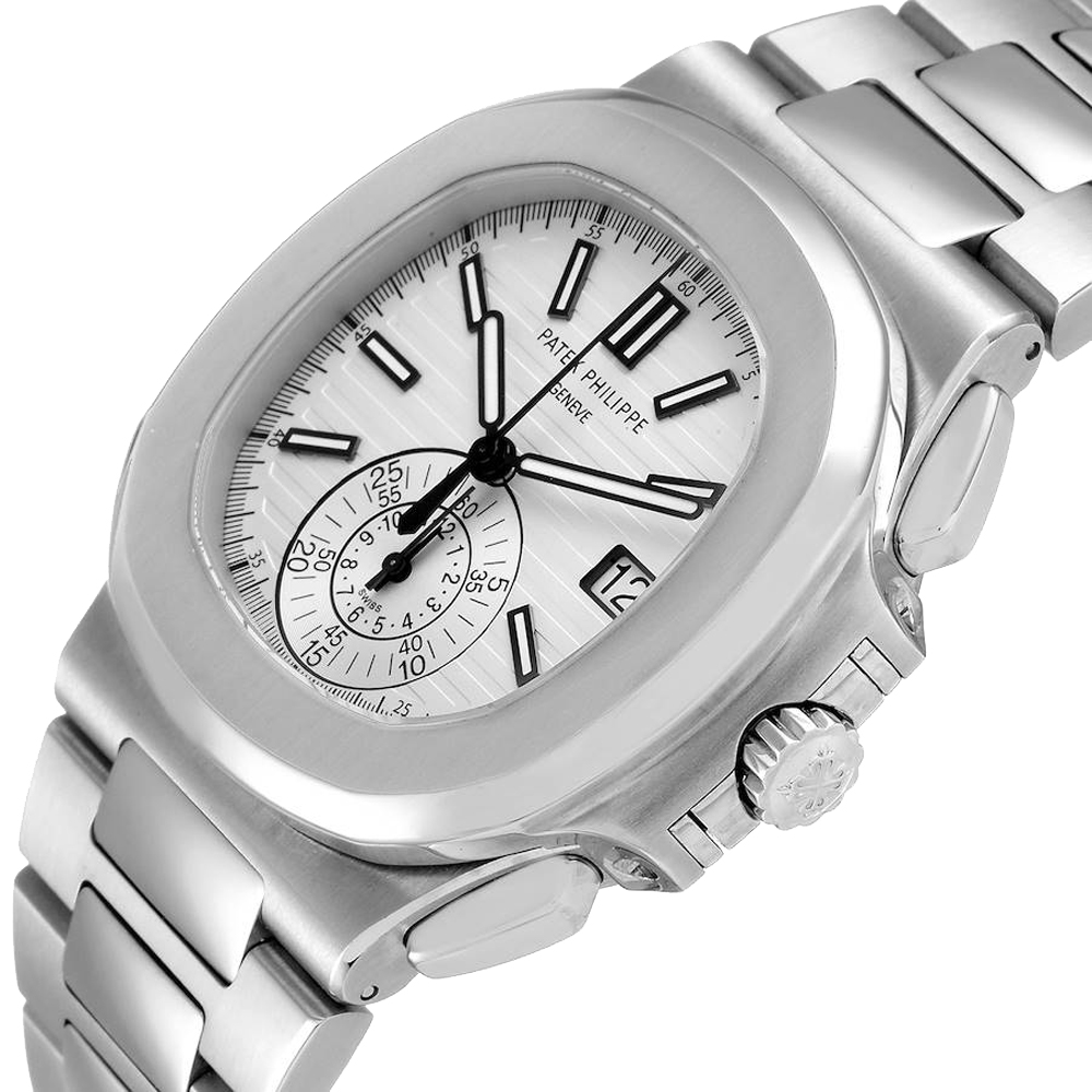 

Patek Philippe White Stainless Steel Nautilus 5980 Men's Wristwatch 40.5 MM