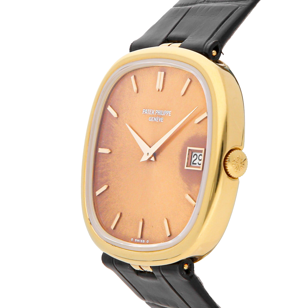 

Patek Philippe Champagne 18K Yellow Gold Golden Ellipse 3604 Men's Wristwatch 36 MM