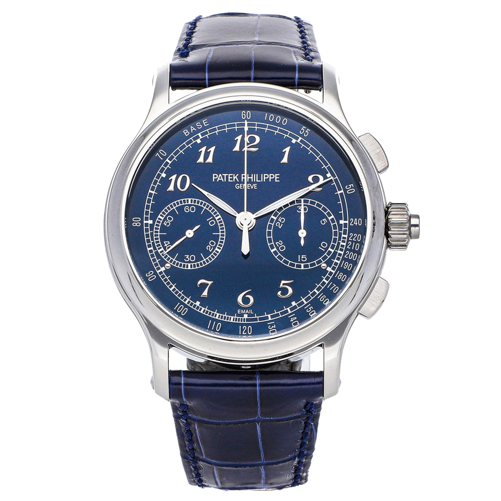 

Patek Philippe Blue Platinum Grand Complications Split-Seconds Chronograph 5370P-011 Men's Wristwatch 41 MM
