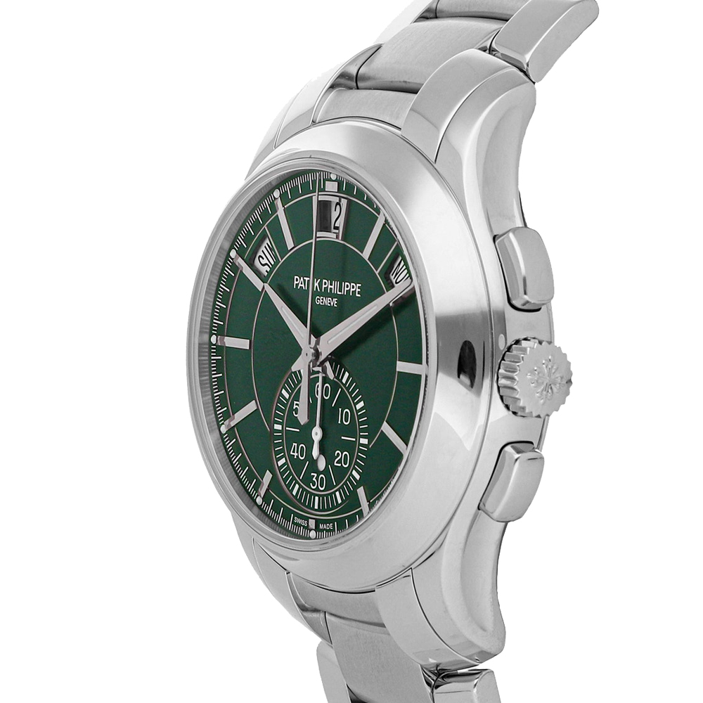 

Patek Philippe Green Stainless Steel Complications Annual Calendar 5905/1A-001 Men's Wristwatch