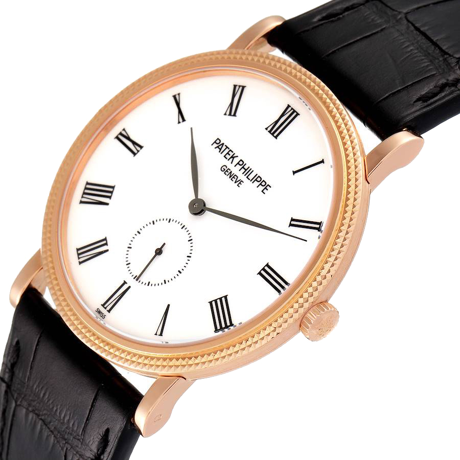 

Patek Philippe White 18k Rose Gold Calatrava 5119 Men's Wristwatch 36 MM