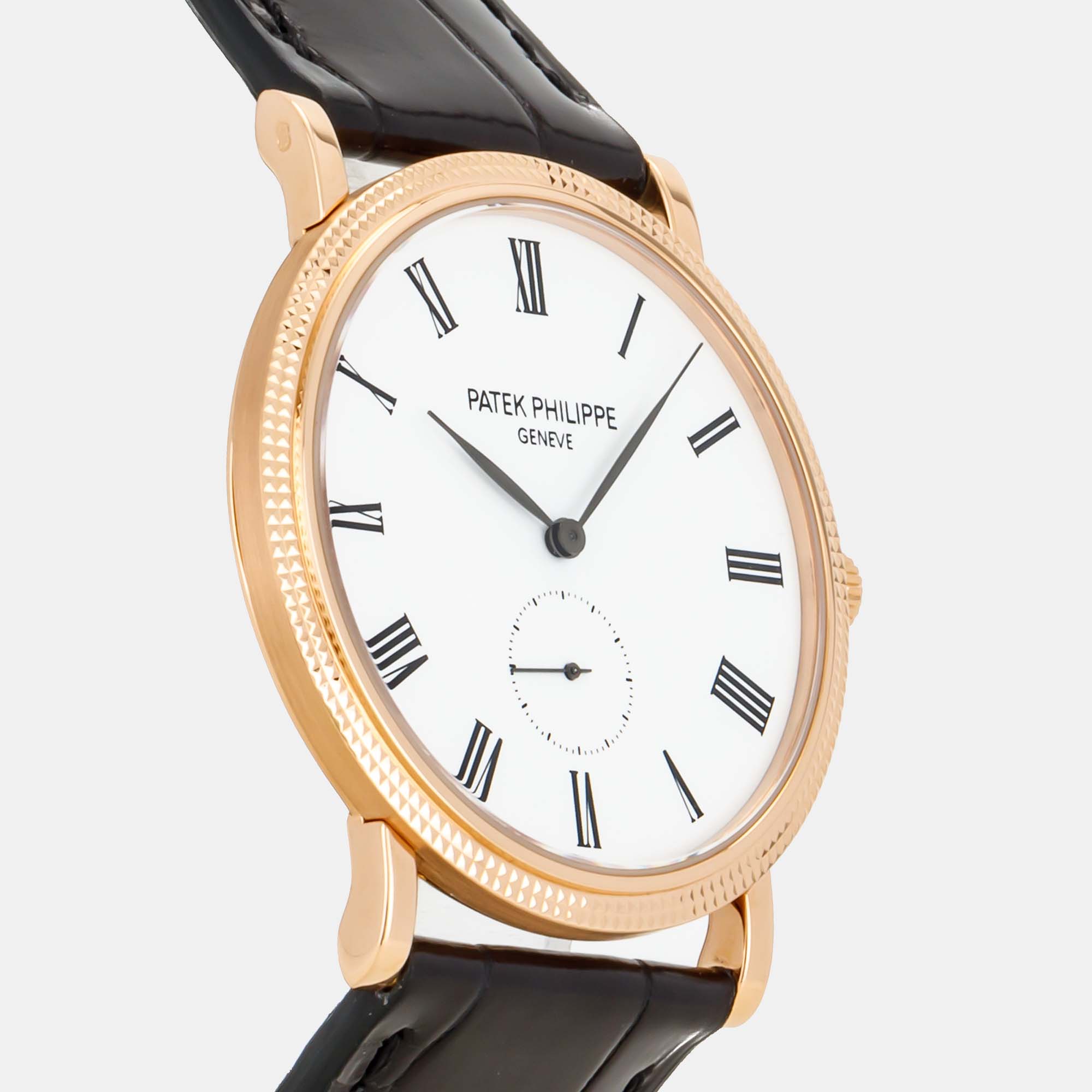 

Patek Philippe White 18k Rose Gold Calatrava 5119R-001 Manual Winding Men's Wristwatch 36 mm