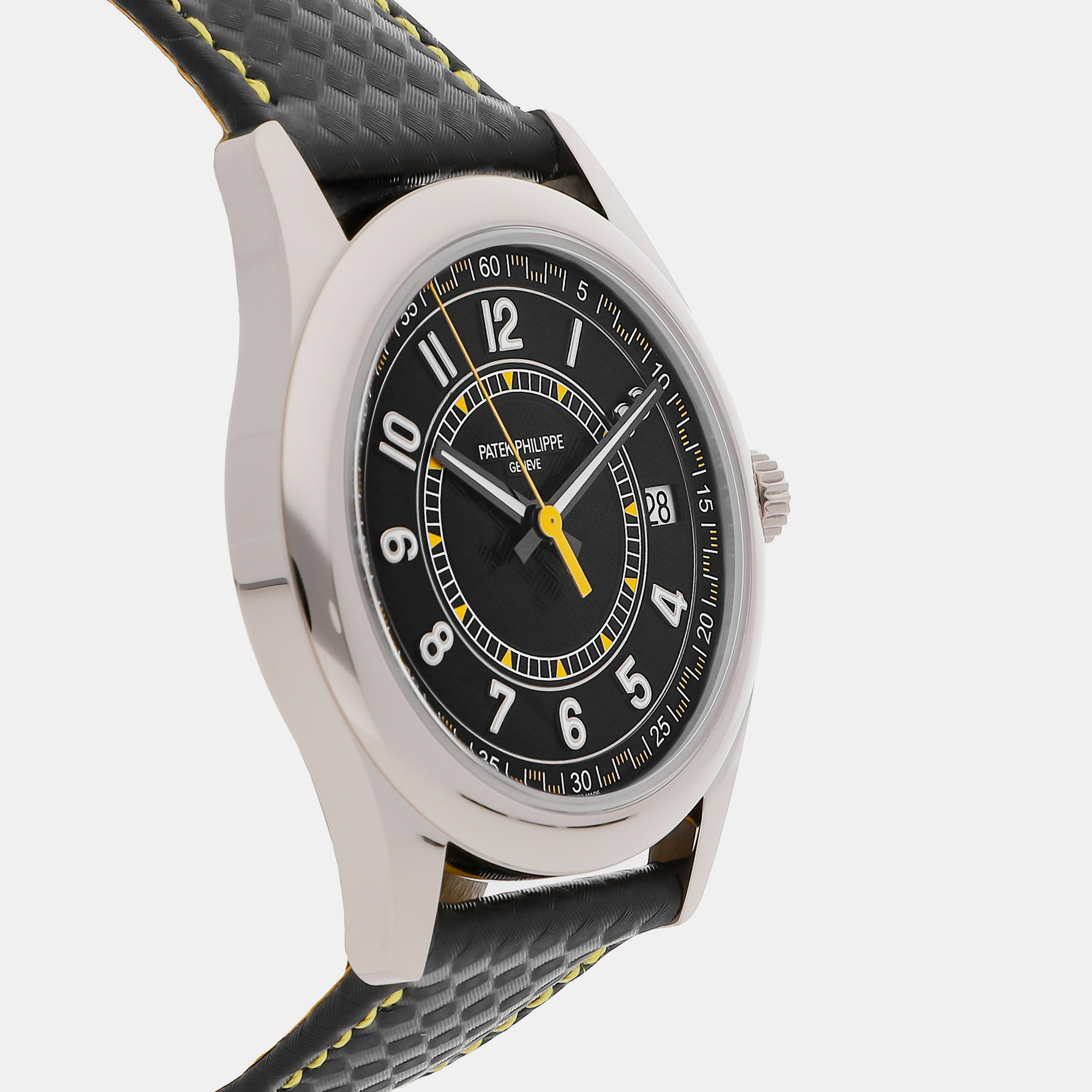 

Patek Philippe Black 18k White Gold Calatrava 6007G-001 Automatic Men's Wristwatch 40 mm