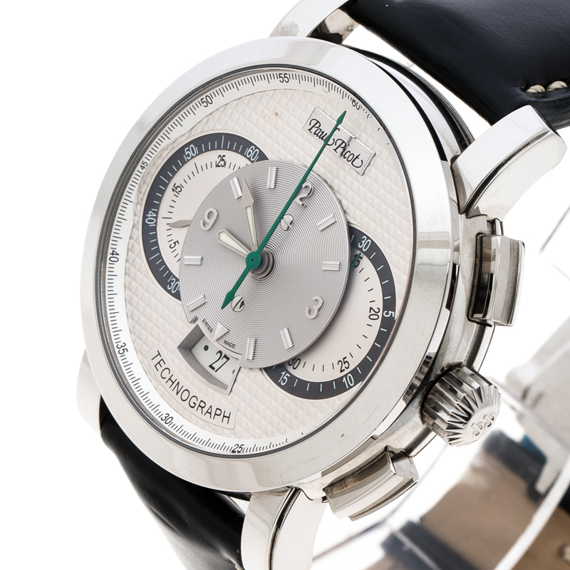 

Paul Picot Silver Stainless Steel Technograph