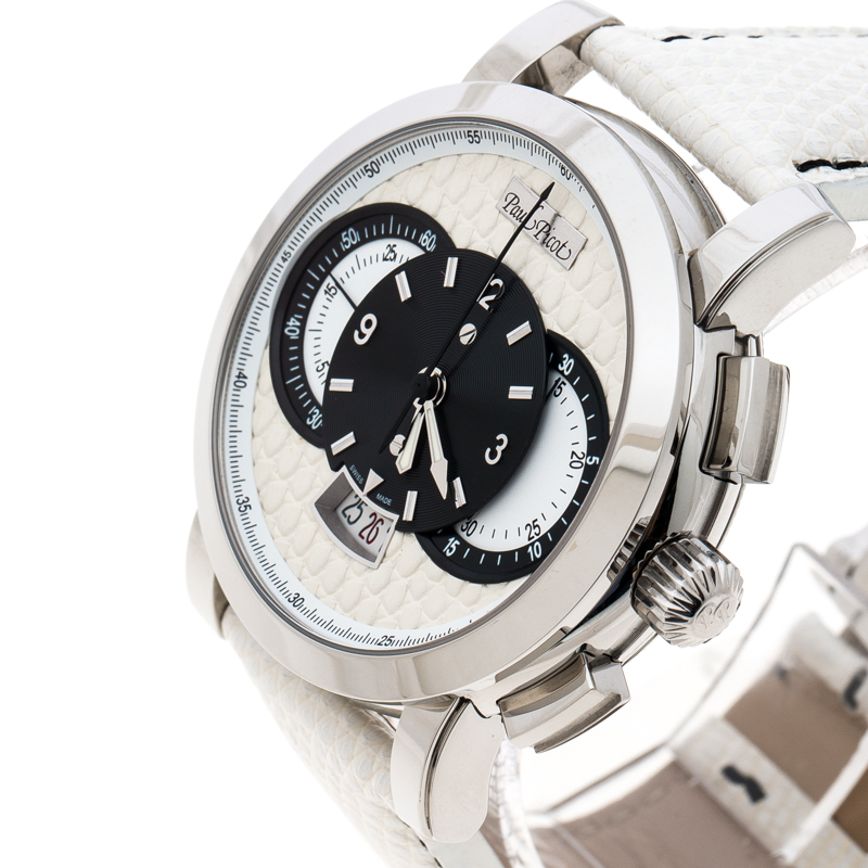 

Paul Picot White Stainless Steel Technograph