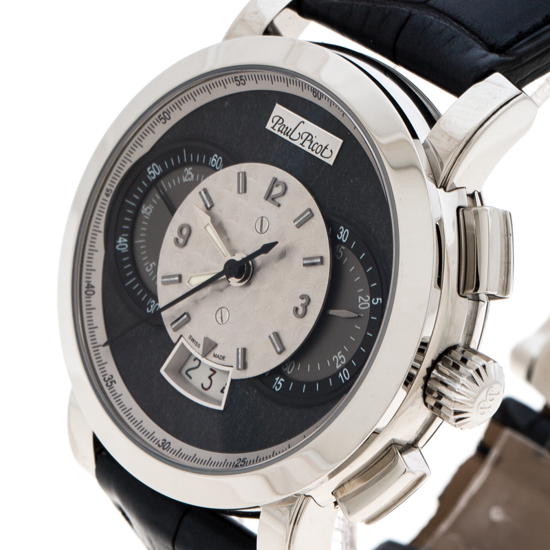 

Paul Picot Grey Stainless Steel Technograph