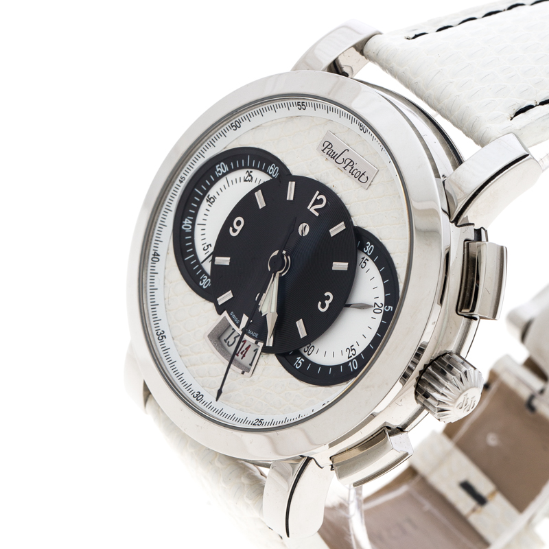 

Paul Picot White Stainless Steel Technograph