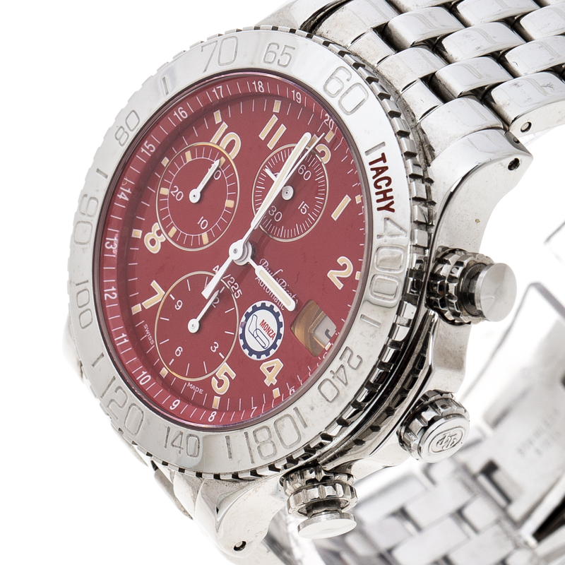 

Paul Picot Red Stainless Steel Chrono Monza