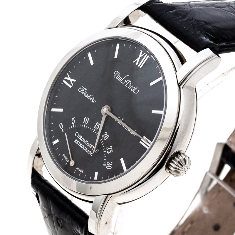 

Paul Picot Black Stainless Steel Firshire