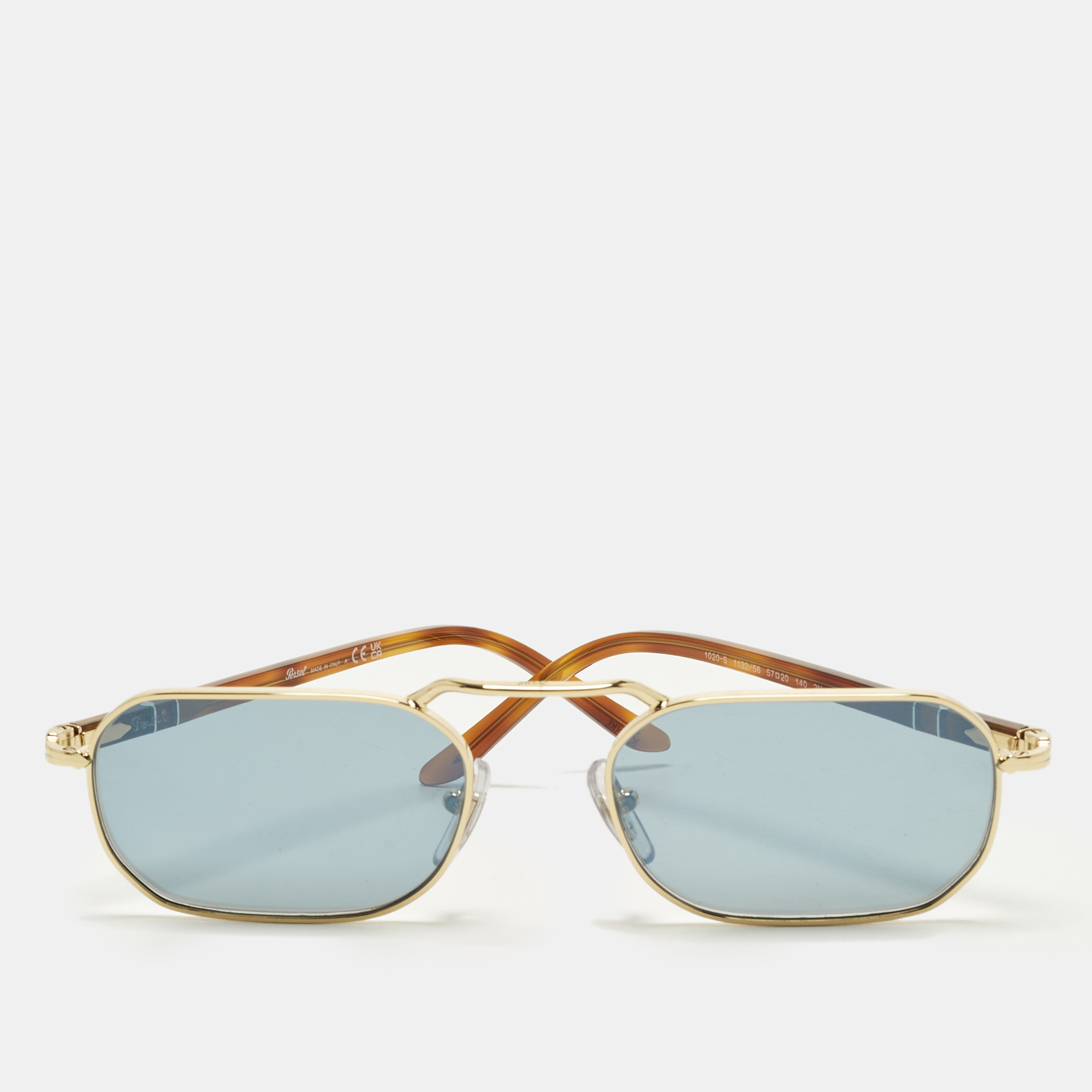 

Persol Blue/Brown 1020-S Oval Sunglasses