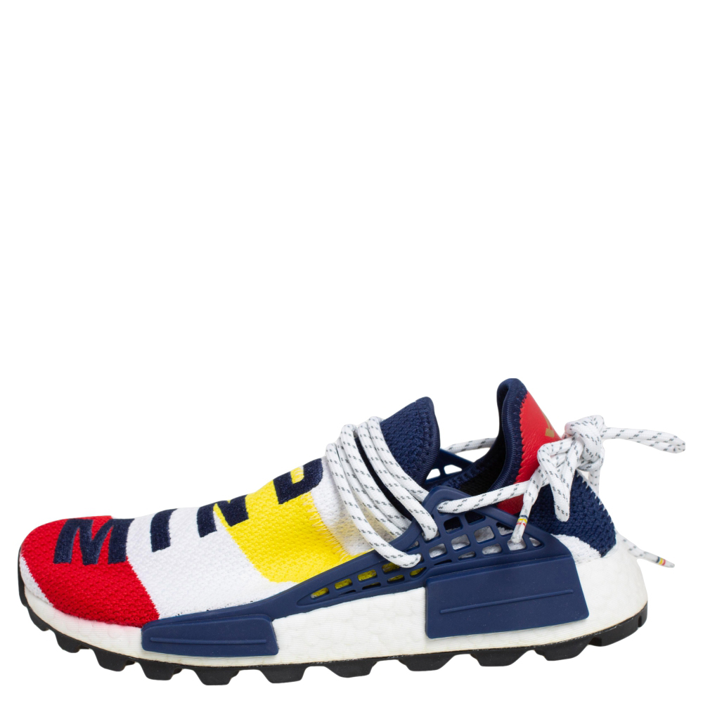 

Pharrell Williams x Addidas Multicolor Stretch Fabric BBC HU NMD Sneakers Size