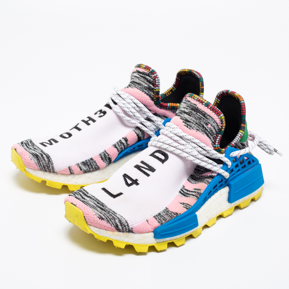 

Pharrell Williams x Adidas Multicolor Fabric Solar HU NMD Solar Pack - M0TH3R Sneakers Size 41 1/3