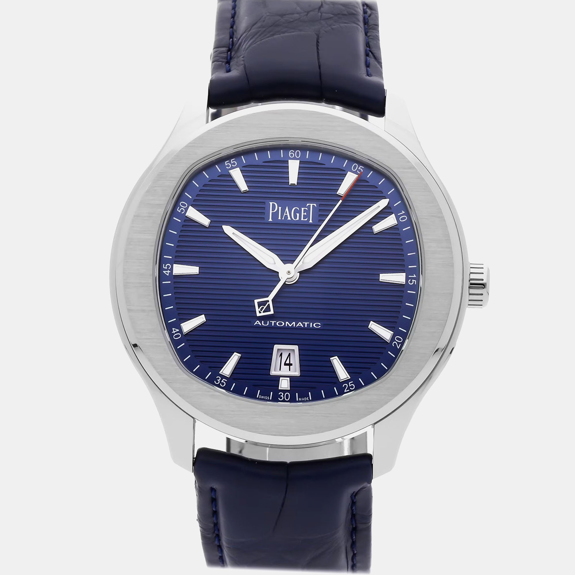 

Pre-Owned Piaget Polo Date G0A43001, Blue