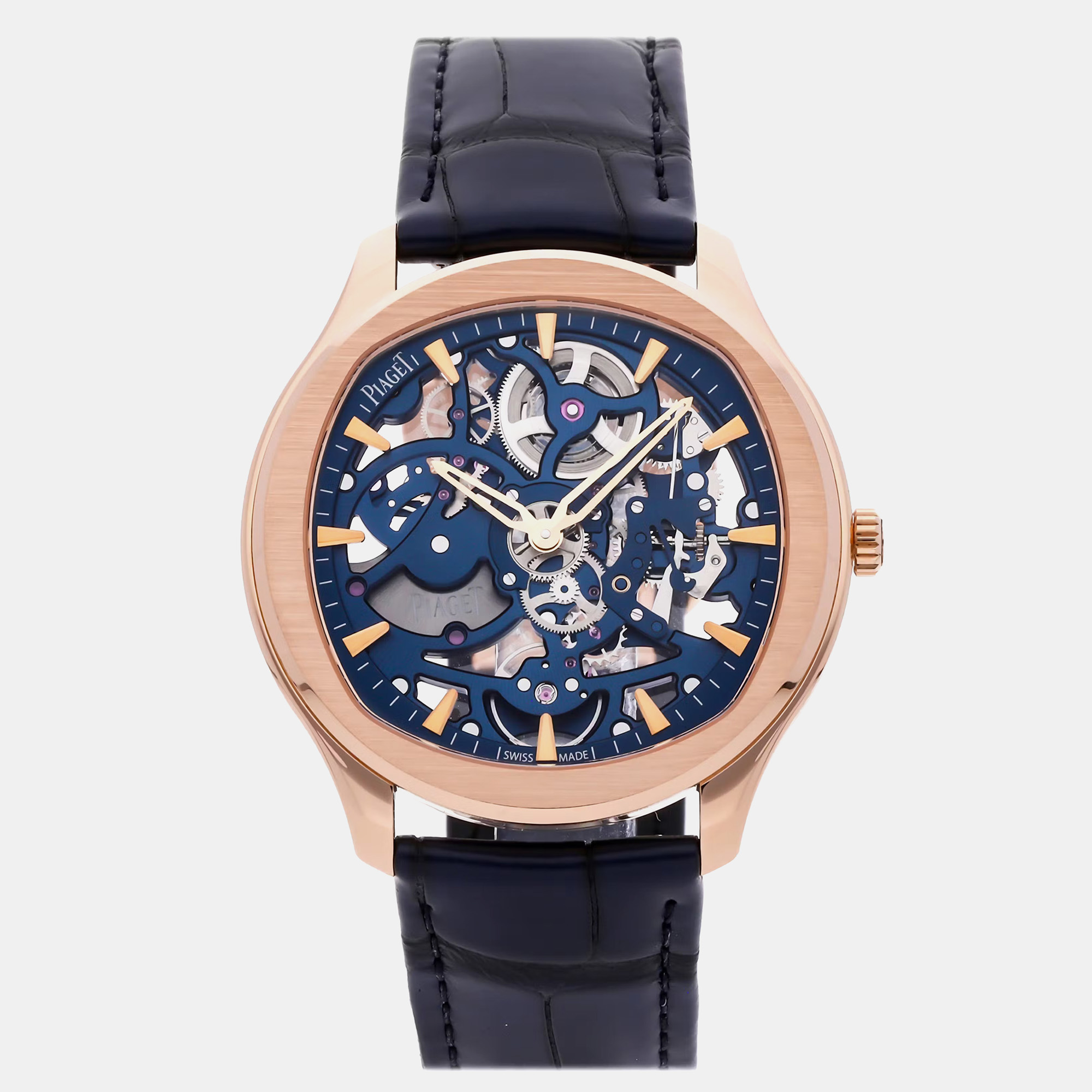 

Pre-Owned Piaget Polo Skeleton G0A46009, Blue