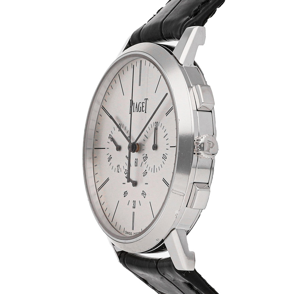 

Piaget Silver 18K White Gold Altiplano G0A41035 Men's Wristwatch 41 MM
