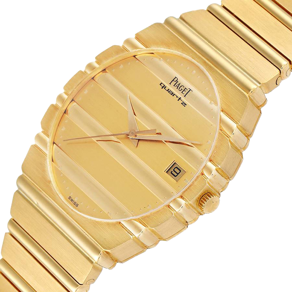 

Piaget Champagne 18K Yellow Gold Polo 15561 Men's Wristwatch 34 MM