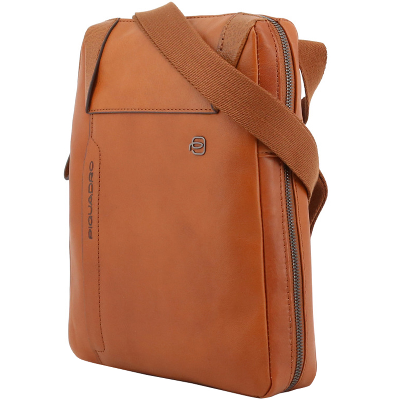 

Piquadro Brown Leather Messenger Bag