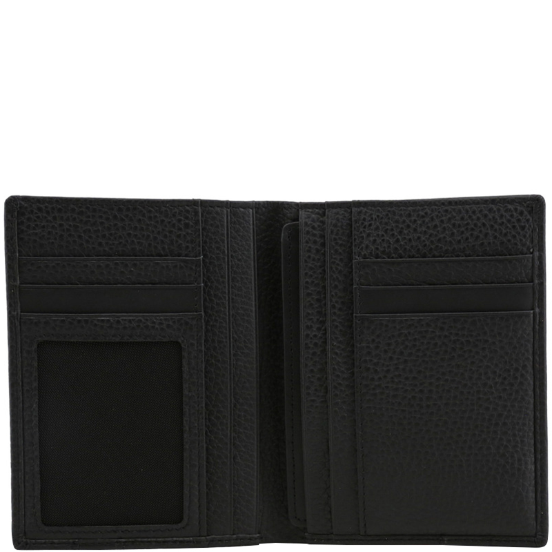 

Piquadro Black Pebbled Leather Bifold Wallet