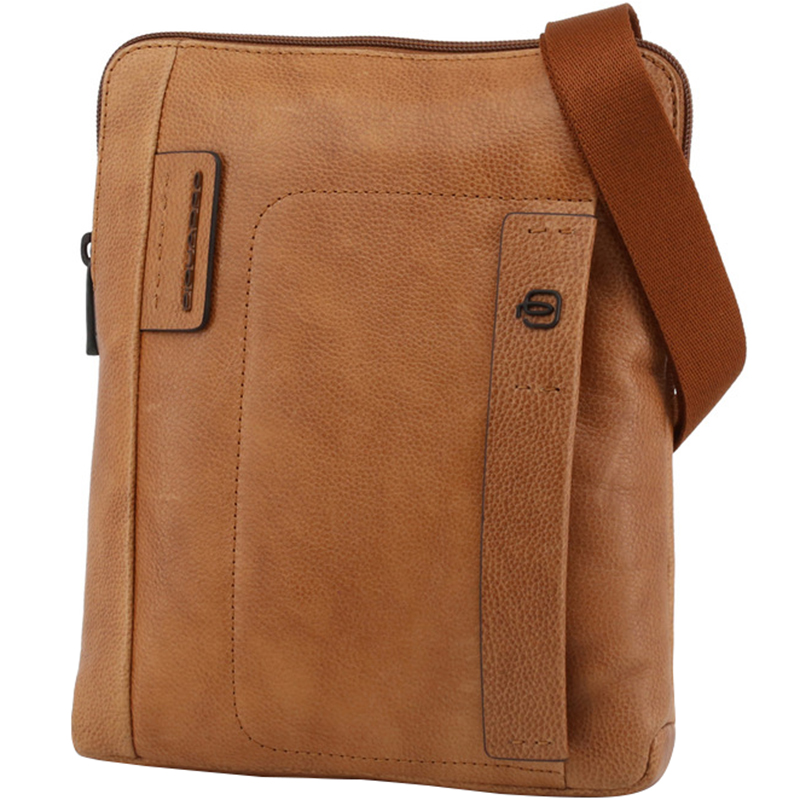 

Piquadro Brown Leather Messenger Bag