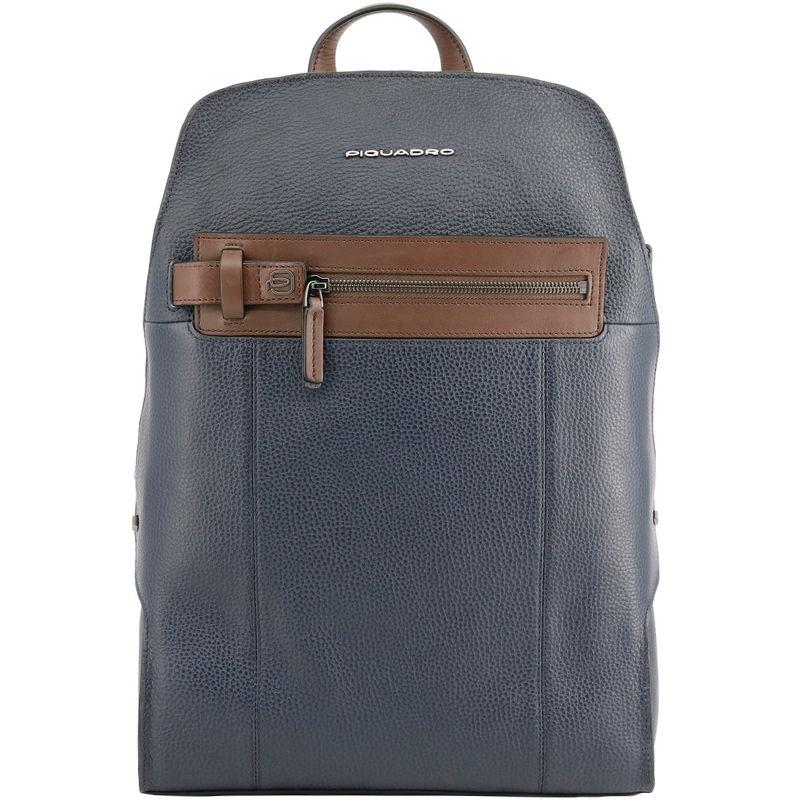 Piquadro Two Tone Leather Backpack