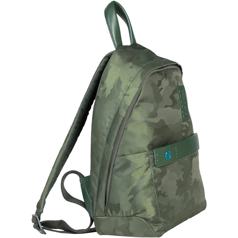 

Piquadro Green Camouflage Nylon Backpack
