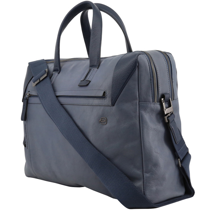 

Piquadro Blue Leather Briefcase