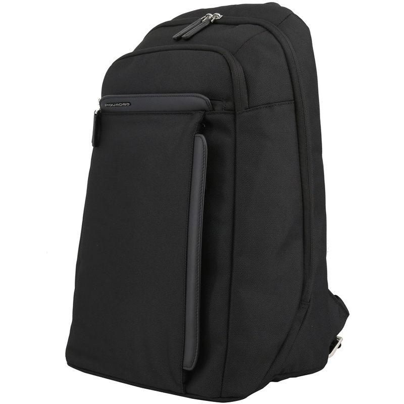 Piquadro Black Nylon Backpack