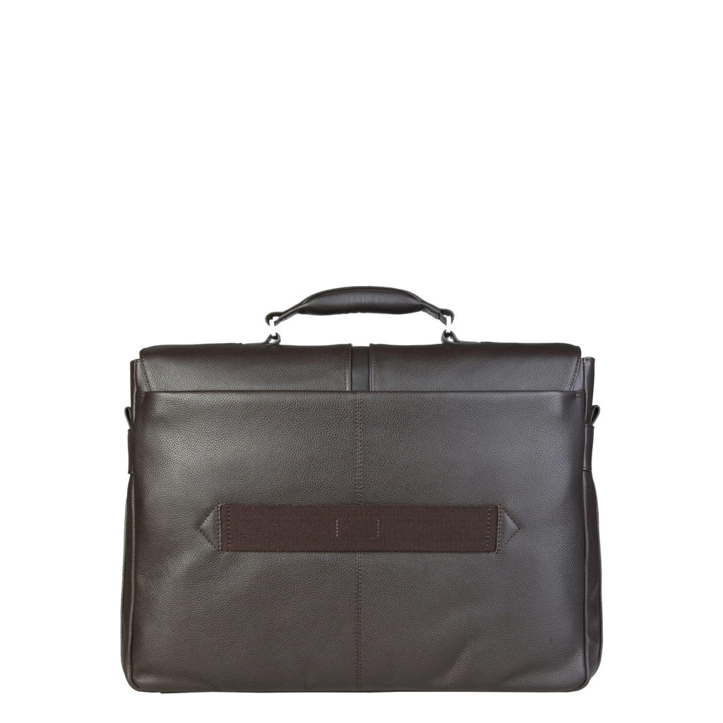 

Piquadro Dark Brown Leather Briefcase