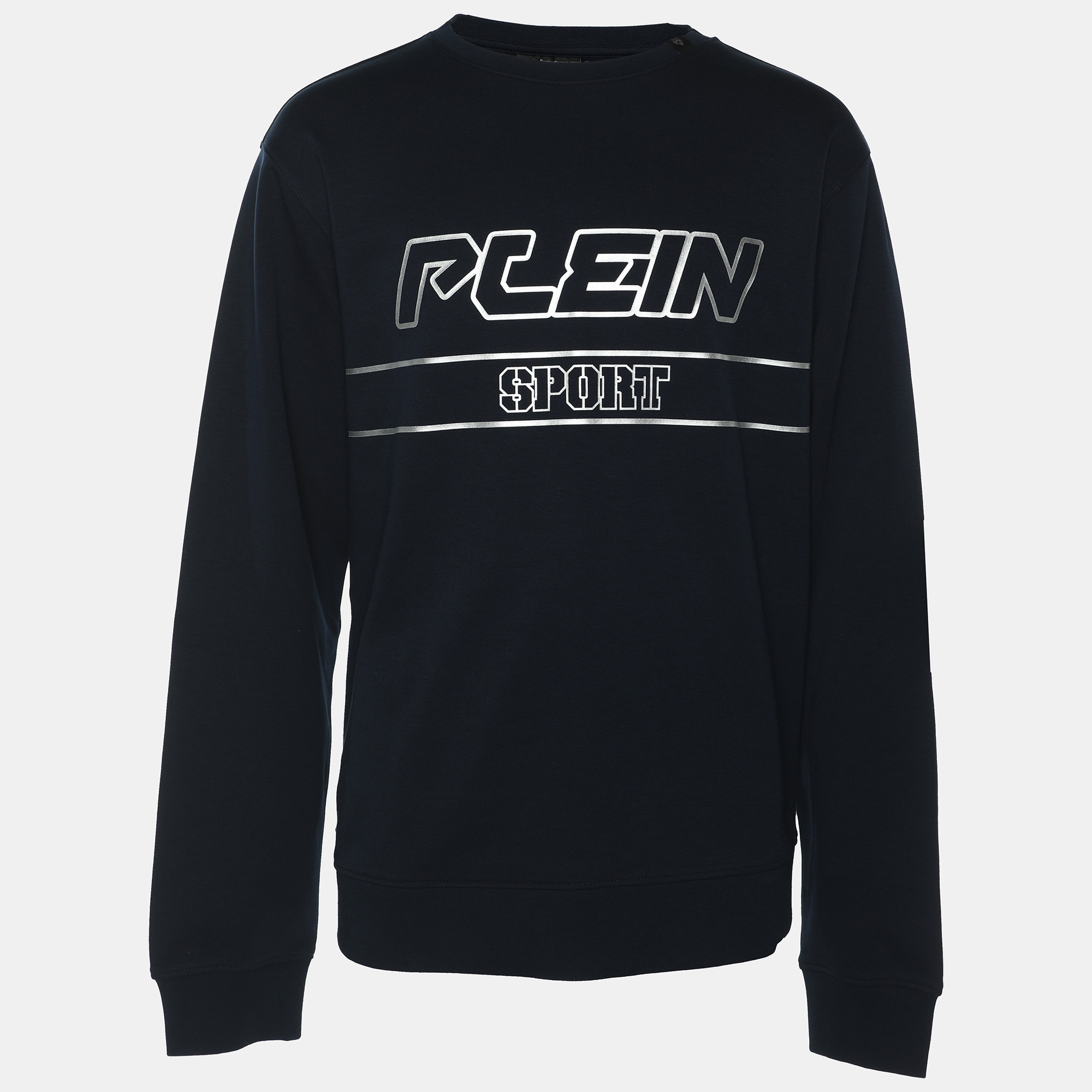 

Plein Sport Navy Blue Jersey Logo Sweatshirt XL