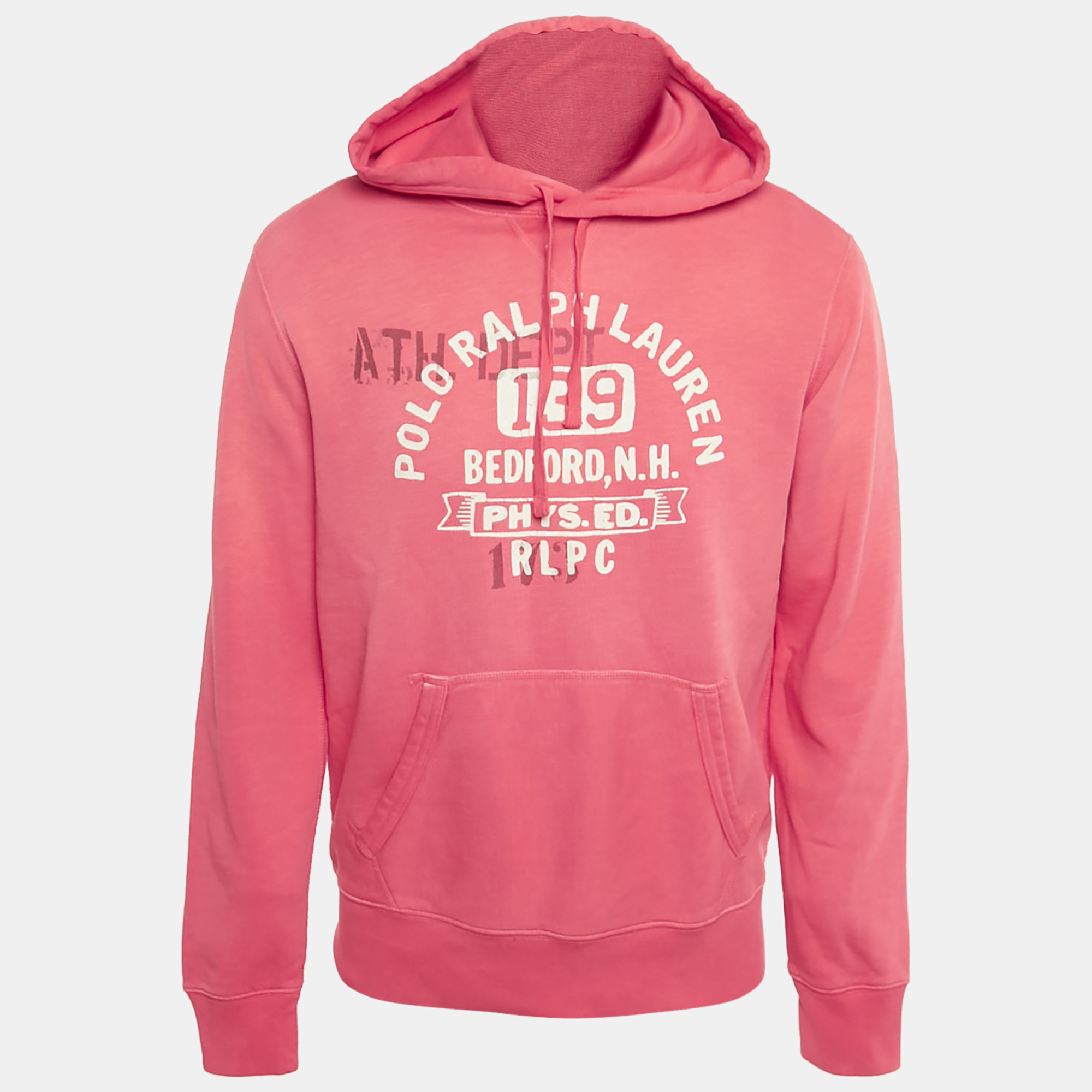 

Polo Ralph Lauren Red Printed Cotton Hoodie M, Pink