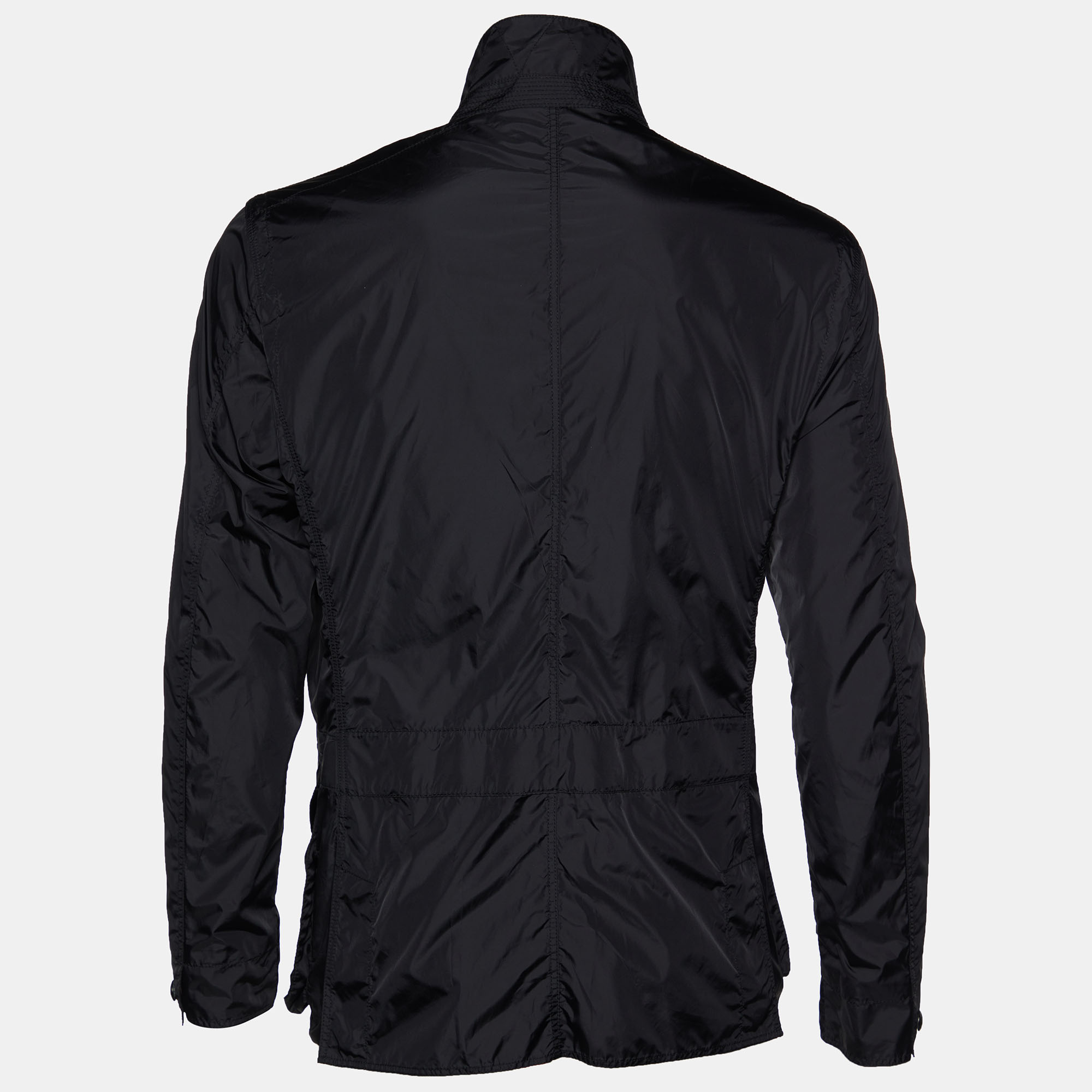 

Polo Ralph Lauren Black Synthetic Zip and Button Front Jacket