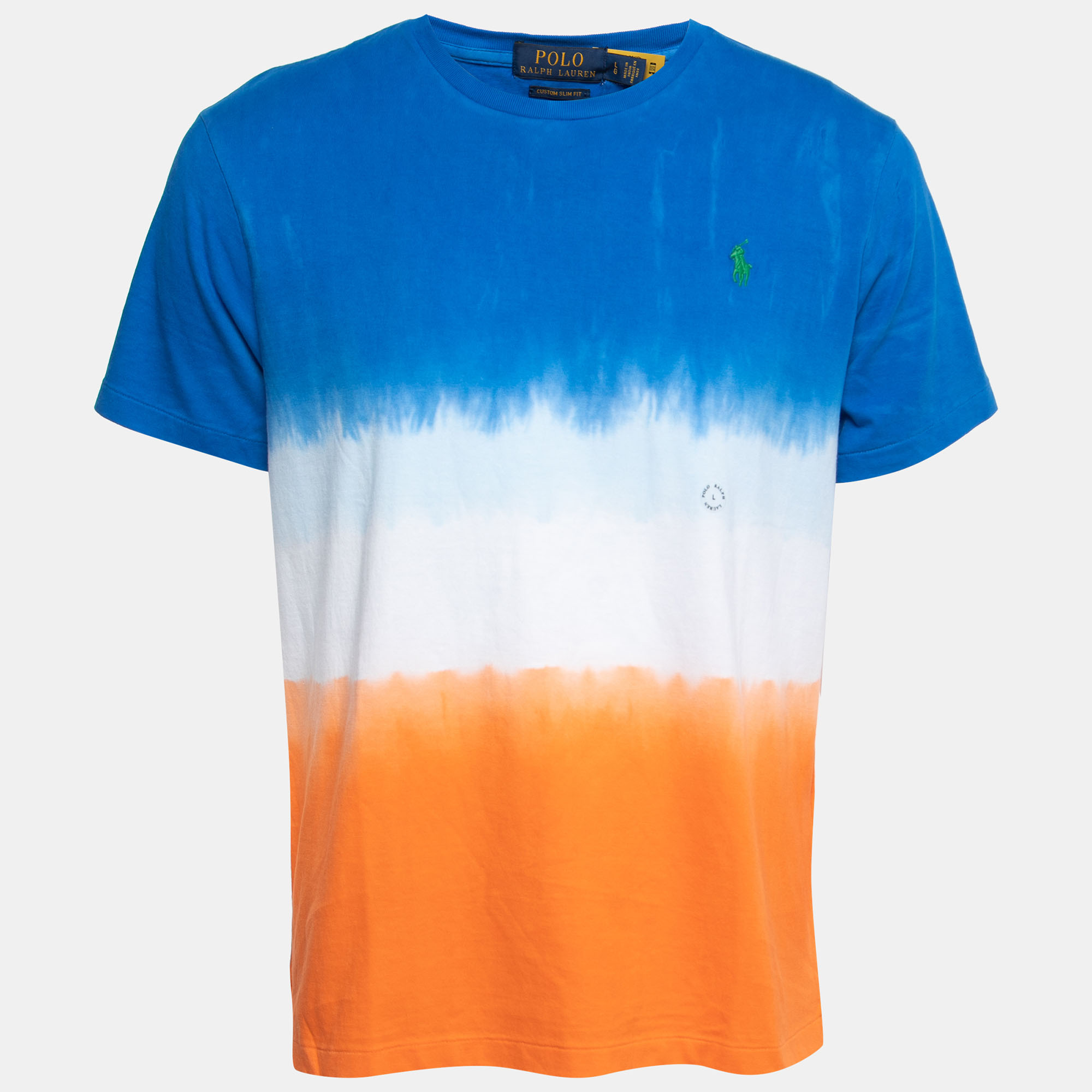 Pre-owned Polo Ralph Lauren Multicolor Tye-dye Print Cotton T-shirt L